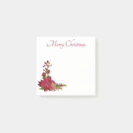 Bloco De Notas Notas Adhesivas Flor de Natal