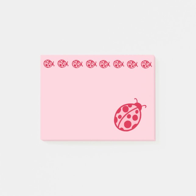 Bloco De Notas Notas Adhesivas Joanhinhas Rosa (Frente)