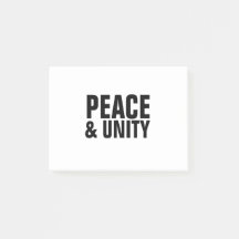 Notas Adhesivas PEACE & UNITY