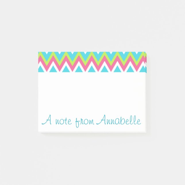 Bloco De Notas Notas Adhesivas Personalizadas Arco-íris Brilhante (Frente)