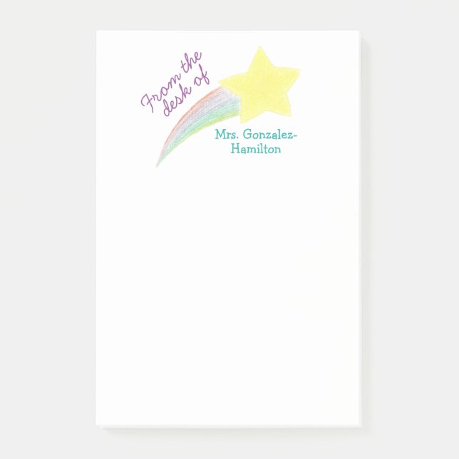 Bloco De Notas Notas Adhesivas Personalizadas para Professores (Frente)