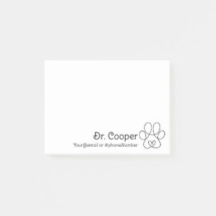 Bloco De Notas Notas Adhesivas Personalizadas para Veterinários