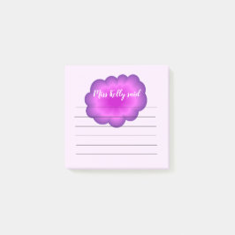 Bloco De Notas Notas Adhesivas Personalizadas Rosa Roxo Flor
