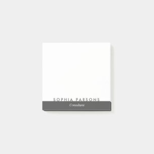 Bloco De Notas Notas Adhesivas Pessoais Minimalistas Modernas