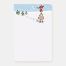 Notas Adhesivas Post-it® Árvore de Natal Rena Dive