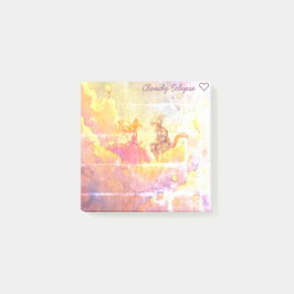 Bloco De Notas Notas Adhesivas Princesa Garota Gato & Garoto Cava