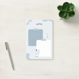 Bloco De Notas notas azuis claras