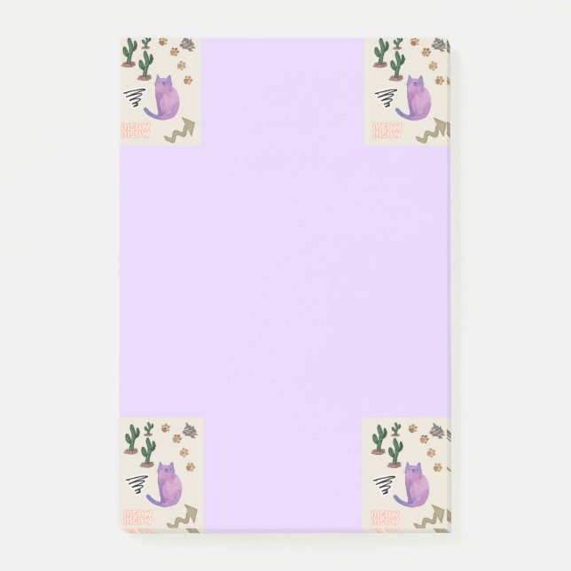 Bloco De Notas Notas Cacto Peixe Gato (Frente)