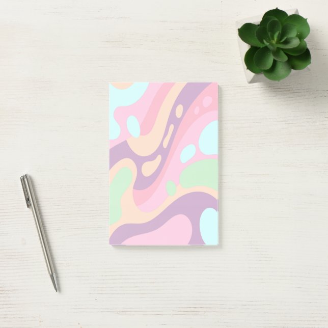 Bloco De Notas Notas Coloridas e Alegres em Pastel (Escritótio)