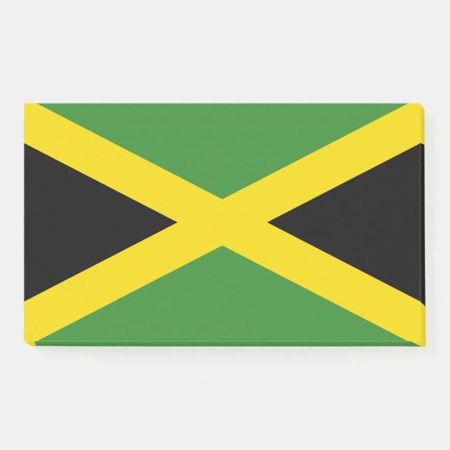 Bloco De Notas Notas com a bandeira da Jamaica (Frente)
