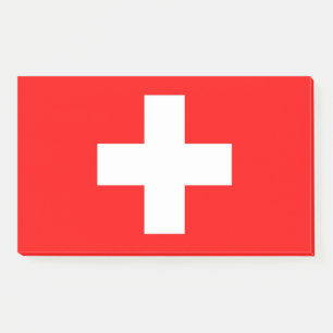Bloco De Notas Notas com a bandeira da suiça