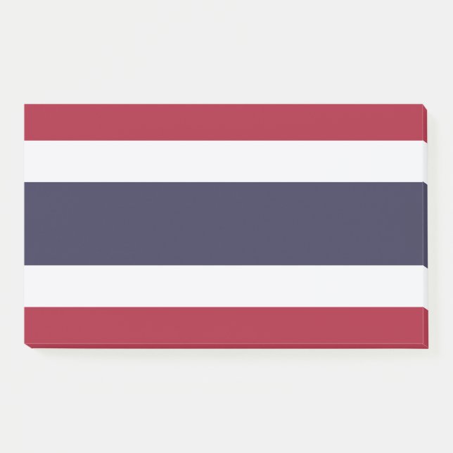 Bloco De Notas Notas com a bandeira da Tailândia (Frente)
