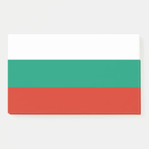 Bloco De Notas Notas com a bandeira de Bulgária