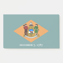 Bloco De Notas Notas com a bandeira de Delaware, EUA