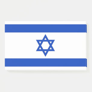 Bloco De Notas Notas com a bandeira de Israel