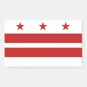 Bloco De Notas Notas com a bandeira do Washington DC, EUA