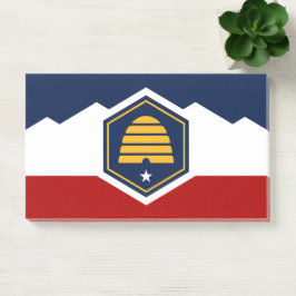 Bloco De Notas Notas com a nova bandeira de Utah, EUA