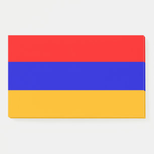 Bloco De Notas Notas com bandeira da Armênia