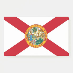 Bloco De Notas Notas com bandeira da Flórida, EUA