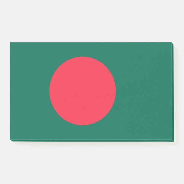 Bloco De Notas Notas com bandeira de Bangladesh (Frente)