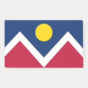 Bloco De Notas Notas com bandeira de Denver, Colorado, EUA