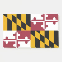 Notas com bandeira de Maryland, EUA