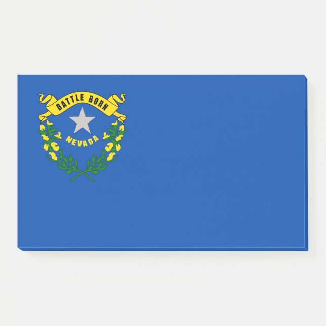 Bloco De Notas Notas com bandeira de Nevada, EUA (Frente)