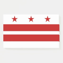 Bloco De Notas Notas com bandeira de Washington DC, EUA