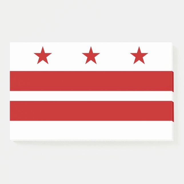 Bloco De Notas Notas com bandeira de Washington DC, EUA (Frente)