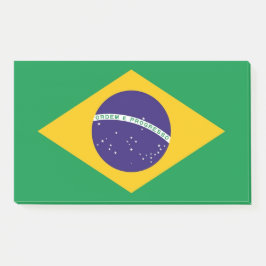 Bloco De Notas Notas com bandeira do Brasil