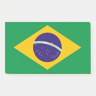 Bloco De Notas Notas com bandeira do Brasil