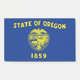 Bloco De Notas Notas com bandeira do Estado de Oregon, EUA