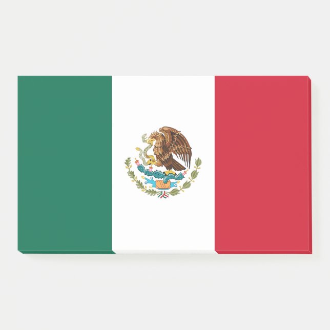 Bloco De Notas Notas com bandeira do México (Frente)