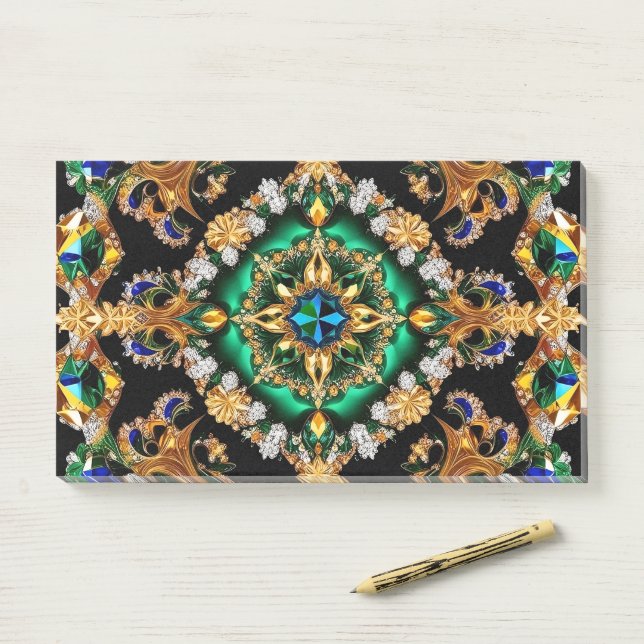 Bloco De Notas Notas com Cores Brasileiras (Na mesa)