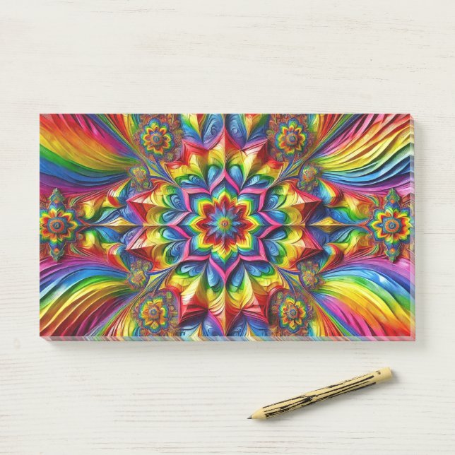 Bloco De Notas Notas com Cores LGBTQ (Na mesa)