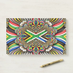 Bloco De Notas Notas com cores sul-africanas
