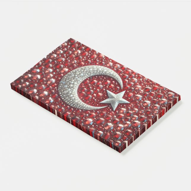 Bloco De Notas Notas com cores turcas (Inclinado)