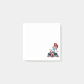 Bloco De Notas Notas com Garota Pin-Up