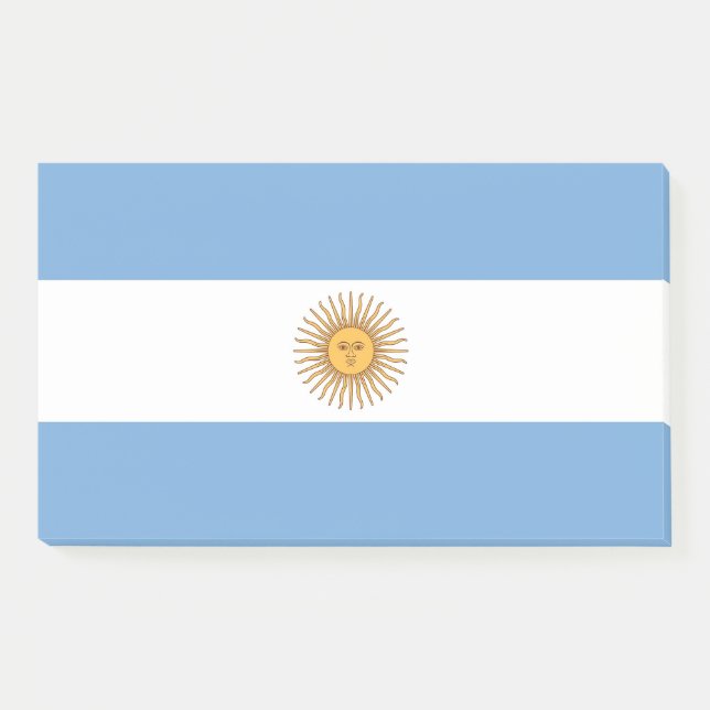 Bloco De Notas Notas com pavilhão da Argentina (Frente)