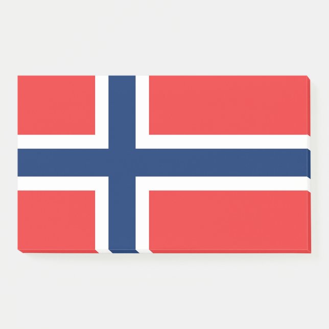 Bloco De Notas Notas com pavilhão da Noruega (Frente)