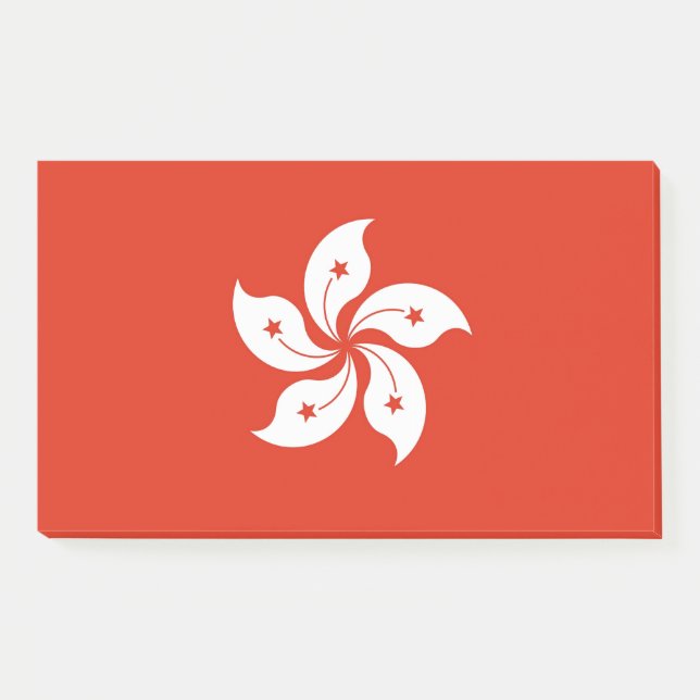 Bloco De Notas Notas com pavilhão de Hong Kong (Frente)