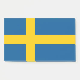 Bloco De Notas Notas com pavilhão de Suecia
