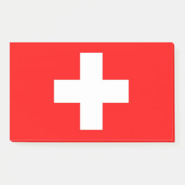 Bloco De Notas Notas com pavilhão de Suiça