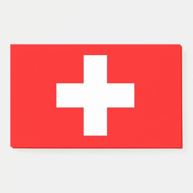 Bloco De Notas Notas com pavilhão de Suiça (Frente)