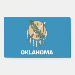 Bloco De Notas Notas com pavilhão do Estado de Oklahoma, EUA