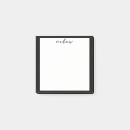 Bloco De Notas Notas da borda preta