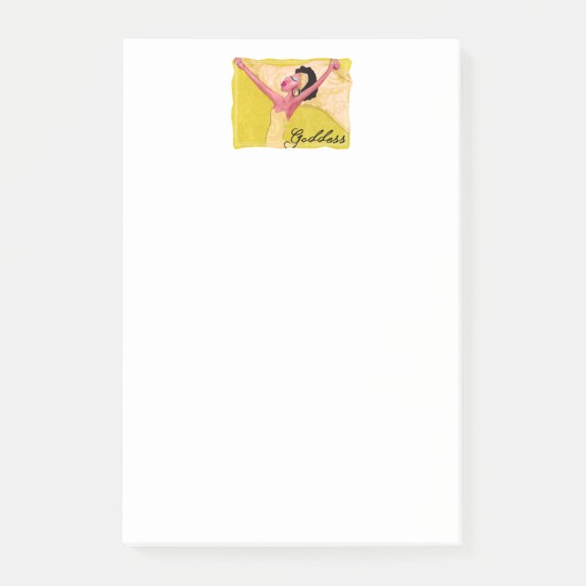 Bloco De Notas Notas da Deusa Afro-Americana (Frente)