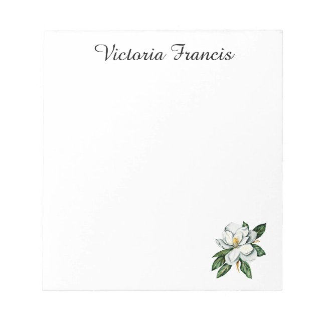 Bloco De Notas Notas da Magnolia (Frente)