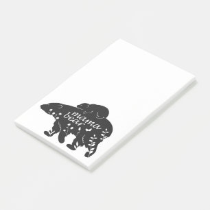 Bloco De Notas Notas da mamãe e do bebê urso
