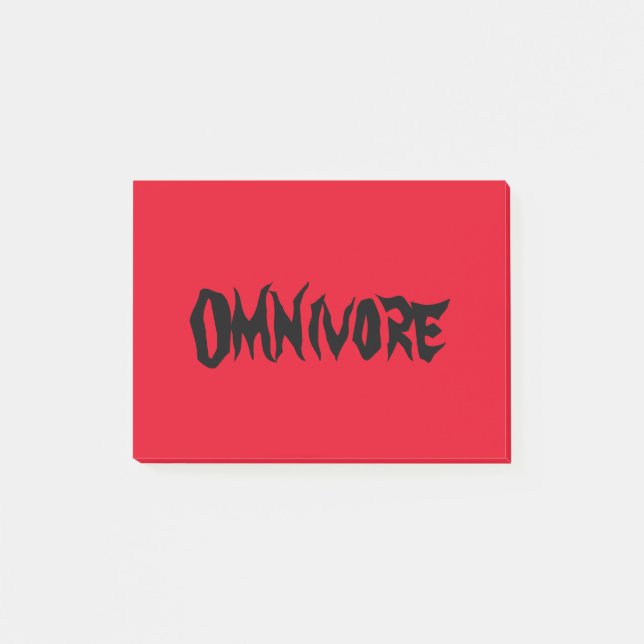 Bloco De Notas Notas da Omnivore Post-it® (Frente)